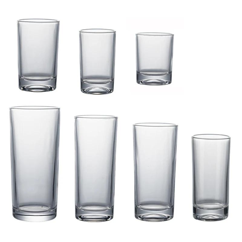 Beverage Cup Transparent Breakfast Cup Simple Style Cocktail Glass Straight Wine Glass Heat-resistant Water Bottle Beer Glass