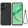 Противоударный чехол из жидкого силикона для Huawei Nova 12 SE 4G/nova 11 SE с ремешком для руки