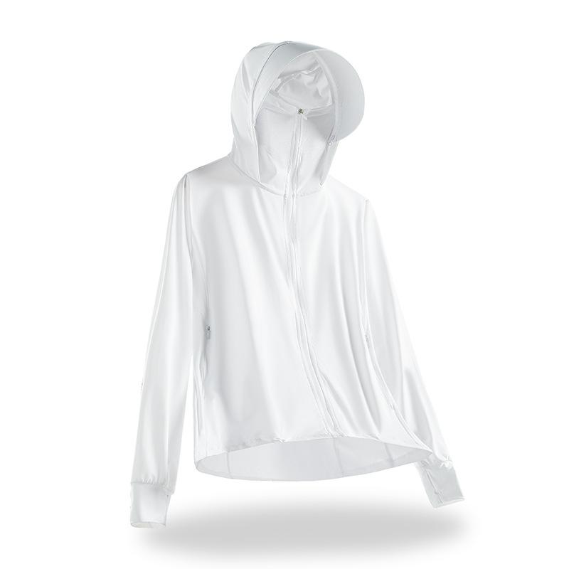Ice silk sunscreen clothing for men and women, light and UV-proof large brim in summer, cool outdoor cycling sunscreen clothing