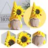 Creative Lovely Sunflower Small Doll Suitable Family Festival Party Dwarf Plush Beard Faceless Doll Window Desk Ornament