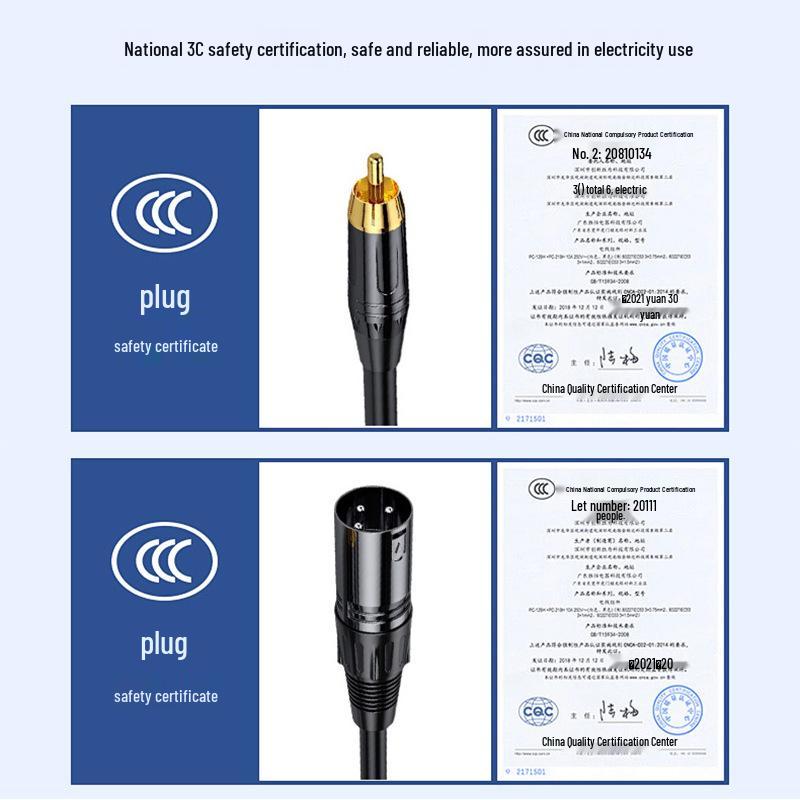 RCA to XLR Adapter Cable for Speaker, Microphone, Guitar, and Instrument Connection