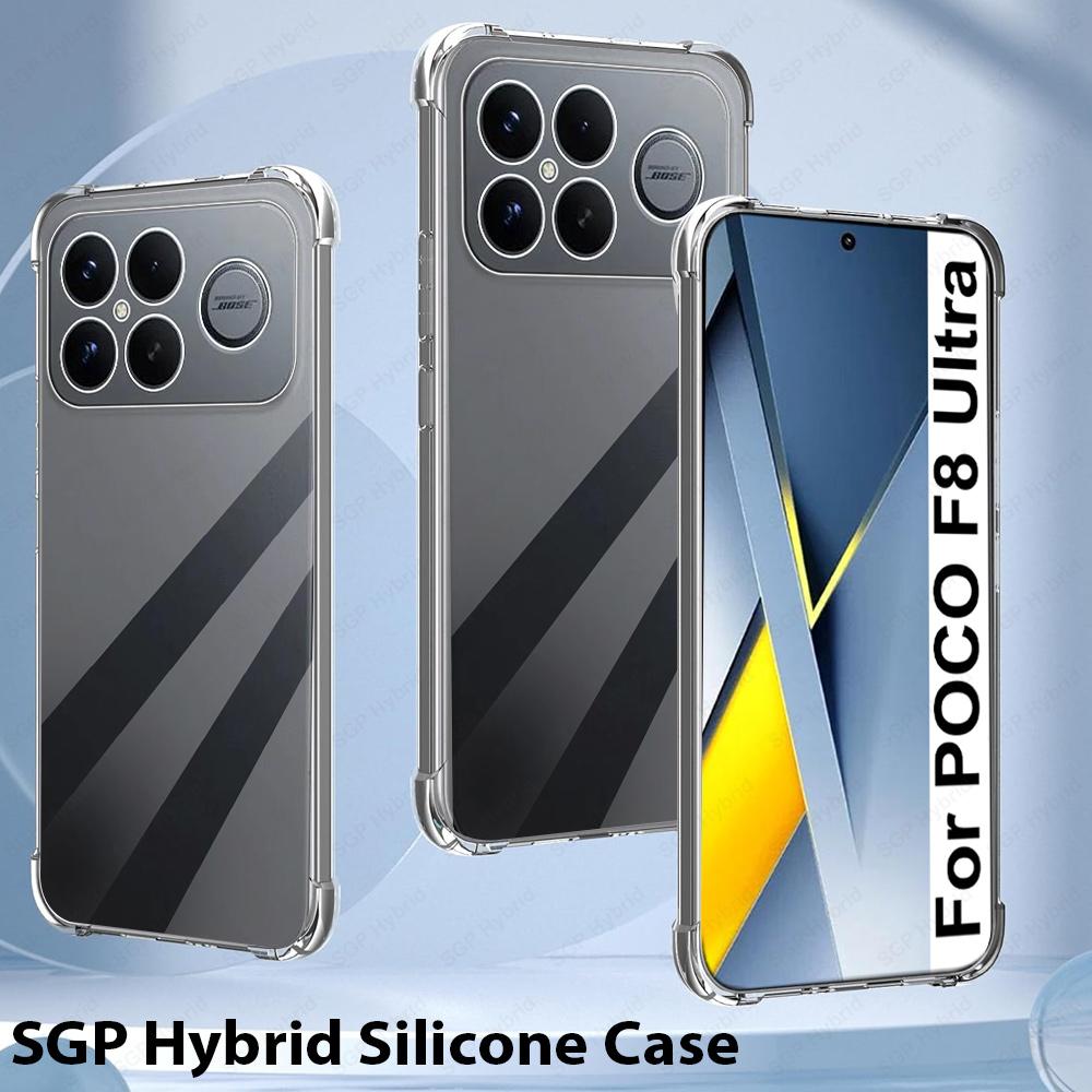Для POCO F8 Ultra POCOF8 Pro Чехол Прозрачная Силиконовая Задняя Крышка Xiaomi Little F8Pro F8Ultra 5G Ударопрочный Funda Мягкий Силиконовый TPU Чехол