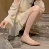 Модная женская обувь на плоской подошве с острым носком, осенняя, неглубокая, слипоны, удобная женская модная обувь, уличная, кожаная, дышащая женская обувь