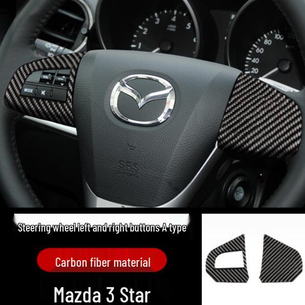Отделка салона из углеродного волокна Mazda3 Xingcheng для центральной консоли и стеклоподъемников