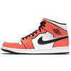 Air 1 Mid SE Turf Orange Unisex Sneakers Black White DD6834-802