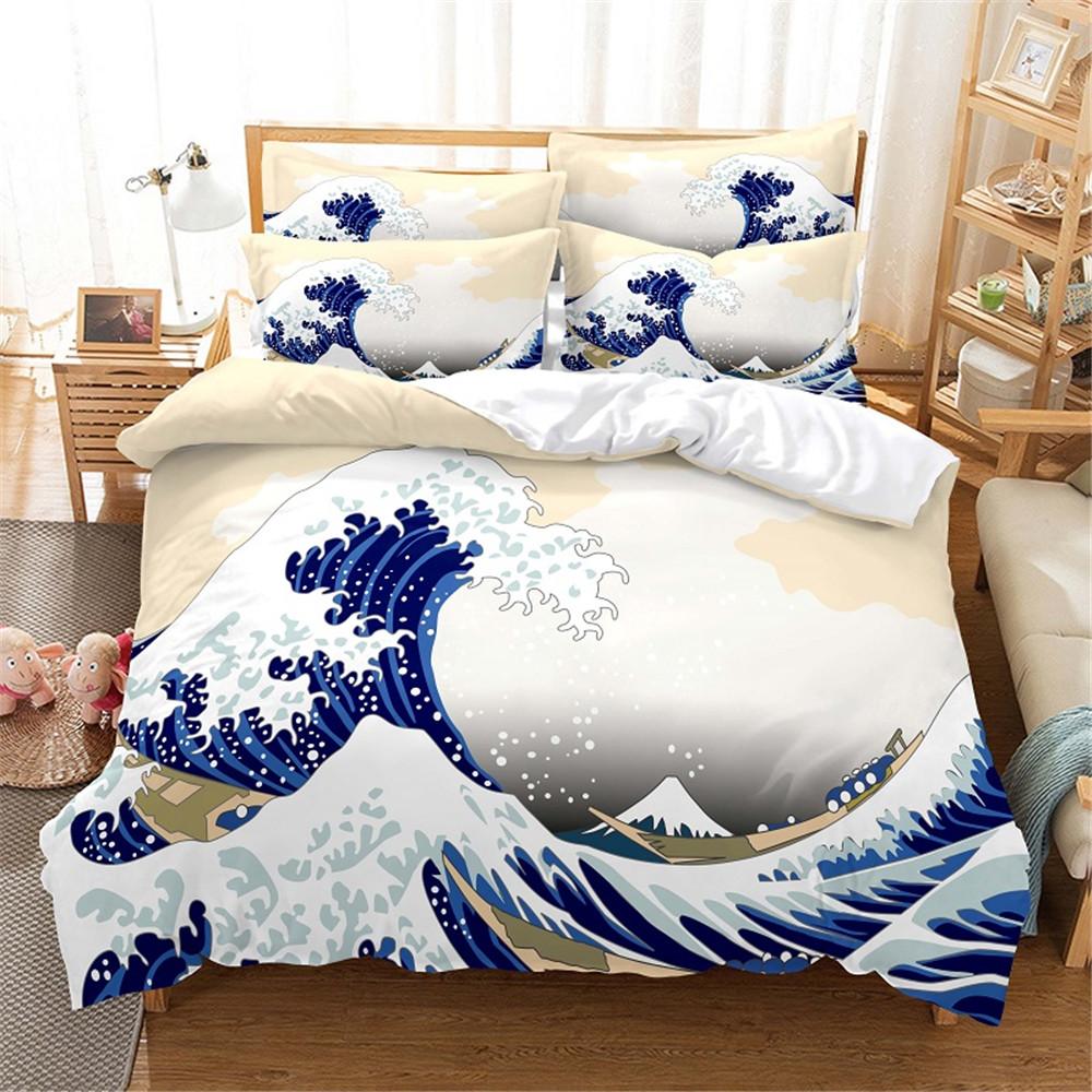 3D Anime Bedding Collection Queen Bedding Duvet Cover Collection Bedding Collection Bed Cover Cotton Material Queen Bedroom Bed Cover Collection Be