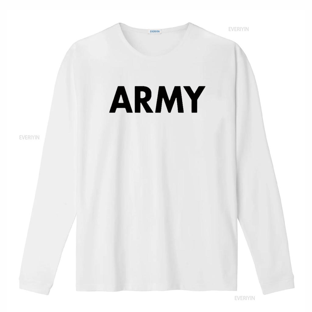 Army Men S T Shirt Military Training Pt Exercise Workout Gear Veterans Service Family Support Motivation White 4X Large