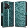 For TCL 503 Wallet Case Dot Pattern Imprint PU Leather Phone Cover