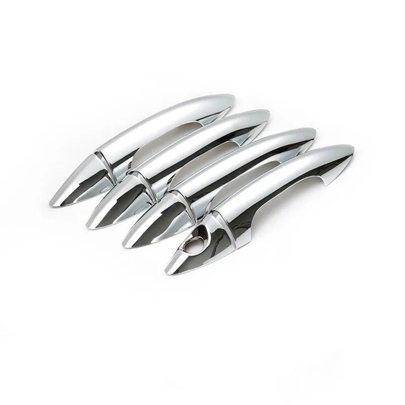 Для Hyundai Solaris Verna ix25 Accent Grand Avega 2010 2011 2012 2013 2014 2015 новая хромированная наклейка на ручку двери автомобиля