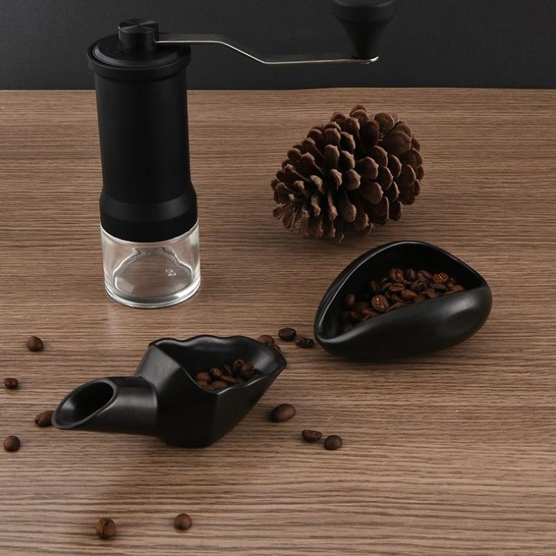 Coffee Bean Measuring Tray Ceramic Measure Shovel for Weighing and Filling Coffee Beans Home Coffee Accessories Barista Tools