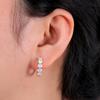 Stunning Opal Hoop Earrings 925 Sterling Silver Natural Colorful Opal Fine Jewelry for Women Girls Daily Wear