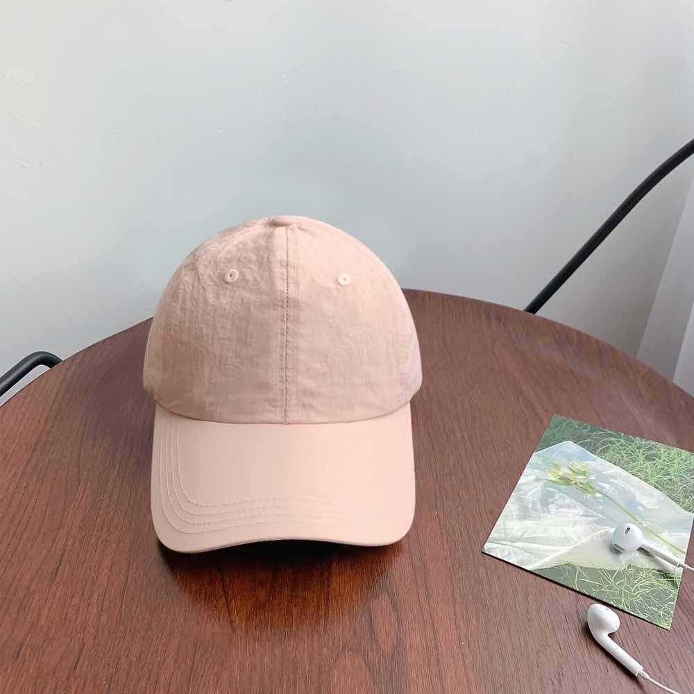 Solid Color Solid Color Sun Hat Korean Style Peaked Cap Quick-Drying Baseball Cap Girl