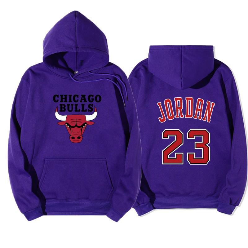 2026 Fleece-Lined Hoodie Chicago Bulls NBA 23 Sportswear Unisex Oversized Casual Sweatshirt