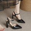 Мода 2025 Новые туфли на высоком каблуке с платформой «нюд» Женские кроссовки с острым носком Летний тренд Элегантное платье Массивные туфли-лодочки