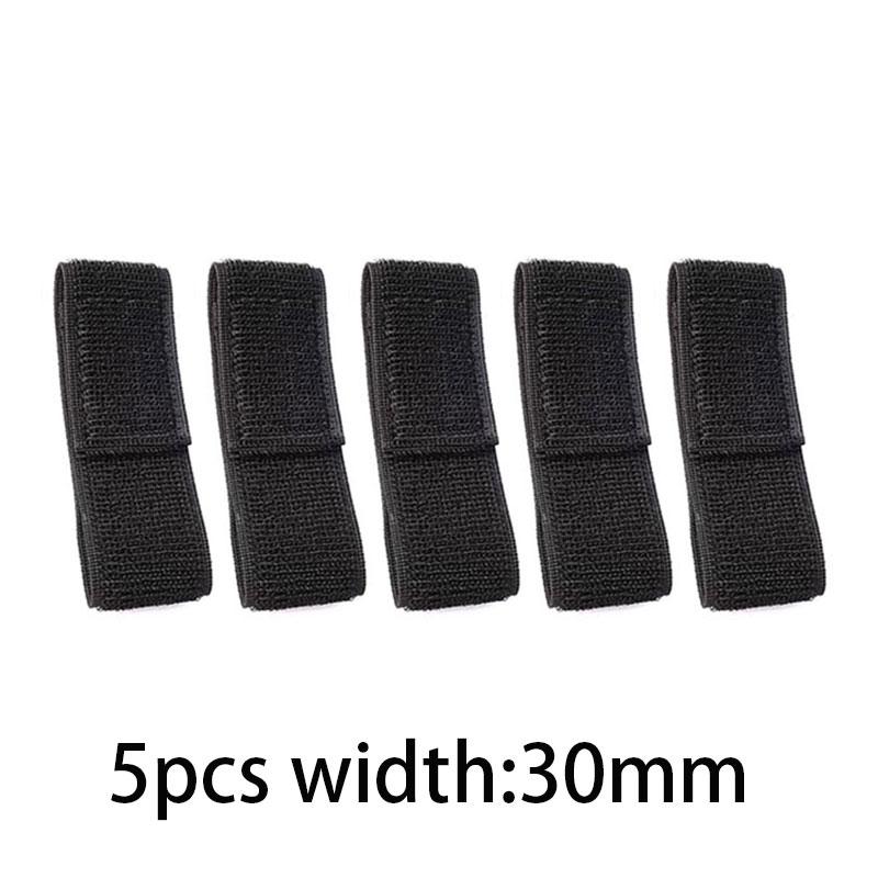 5Pcs Elastic Hook Loop Cable Nylon Tie Multifunctional Stretch Fastener Elastic Bands Tidying Fixed Straps Cord Wrap Organizer