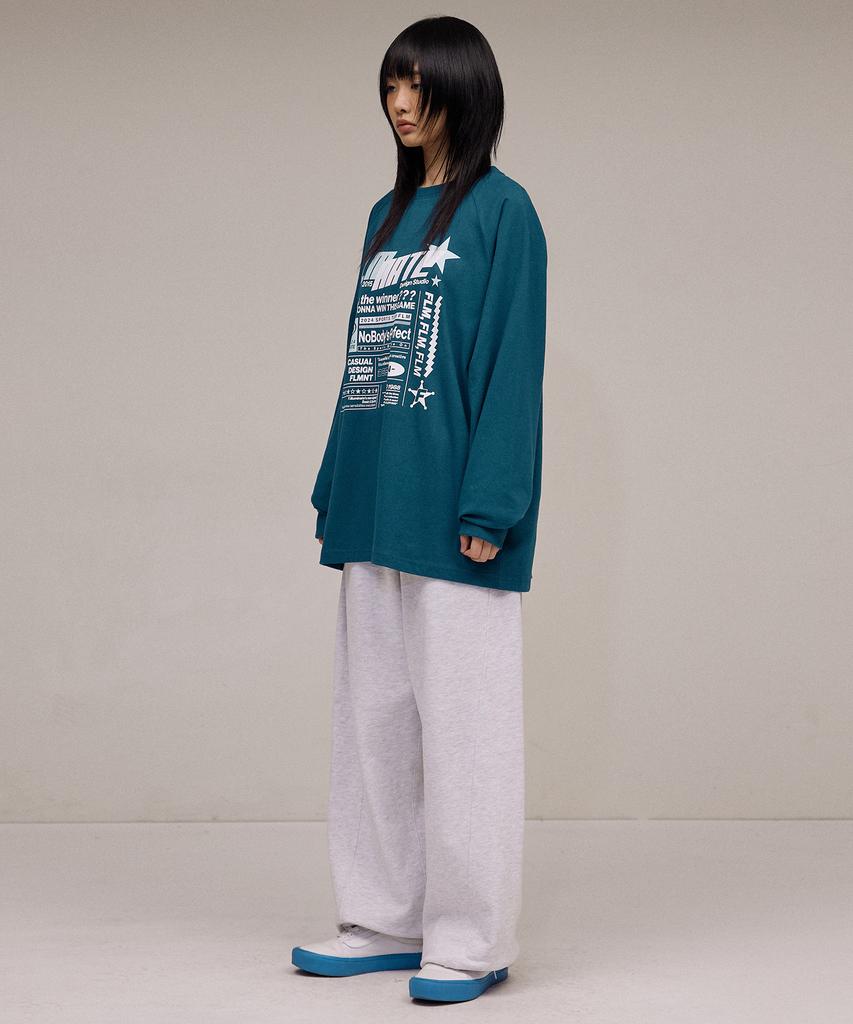 FILLUMINATE Sports Layout Long Sleeve-Blue