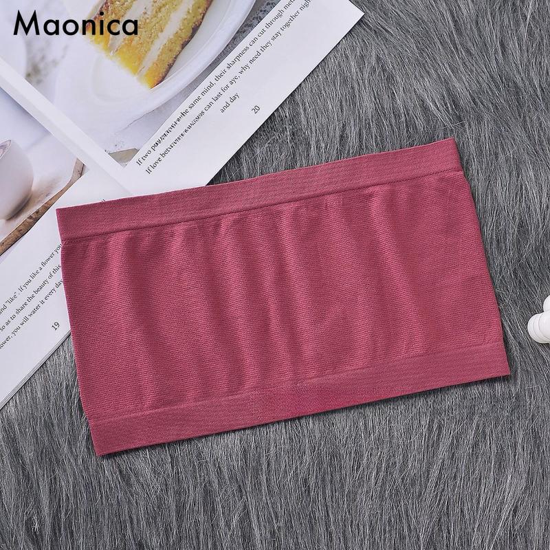 Women's Summer Tube Top Vest Seamless Breathable Bottoming Underwear High Elastic Ins Bra