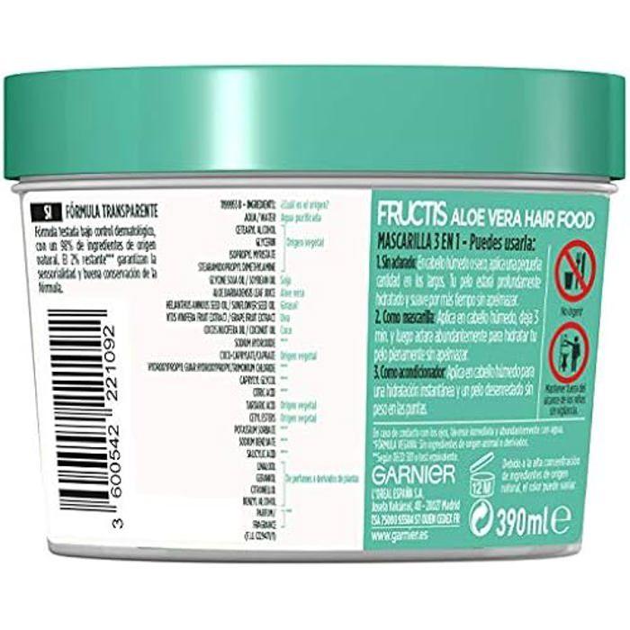 Masque capillaire - GARNIER - Hair Food - 390 ml - Aloe Vera - 98% d'ingrédients naturels