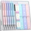 Four Candies Pastel Mechanical Pencil of Cute and Stylish Mechanical Pencils with HB Lead and Eraser Set 0.5mm, 0.7mm, 0.9mm (Two Each) -