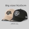 Korea  60-65cm Big Size Letter Baseball Cap for  Men Women  Sport Couple Curved Dad Cap Unisex Cricket Cap Wholesale