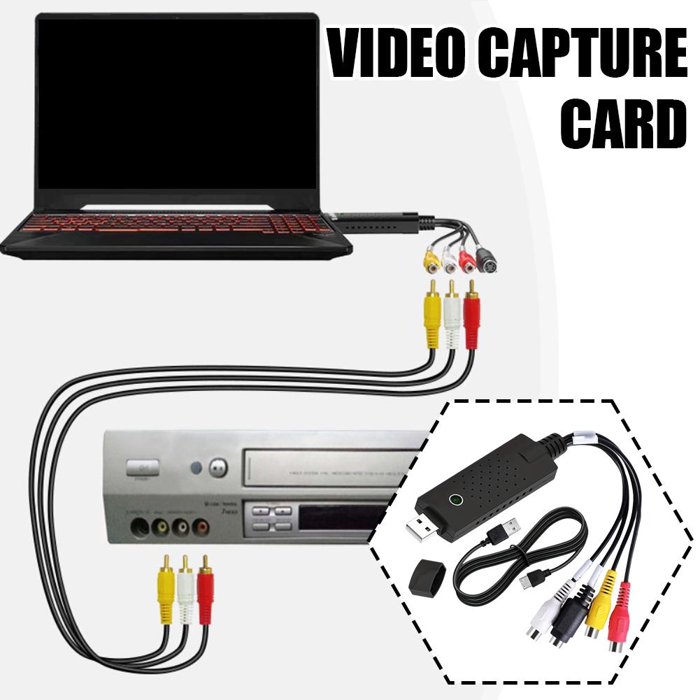 Single USB Capture Card Av Signal Converter Monitoring Video One Camera Capture Capture Way Car D8I7