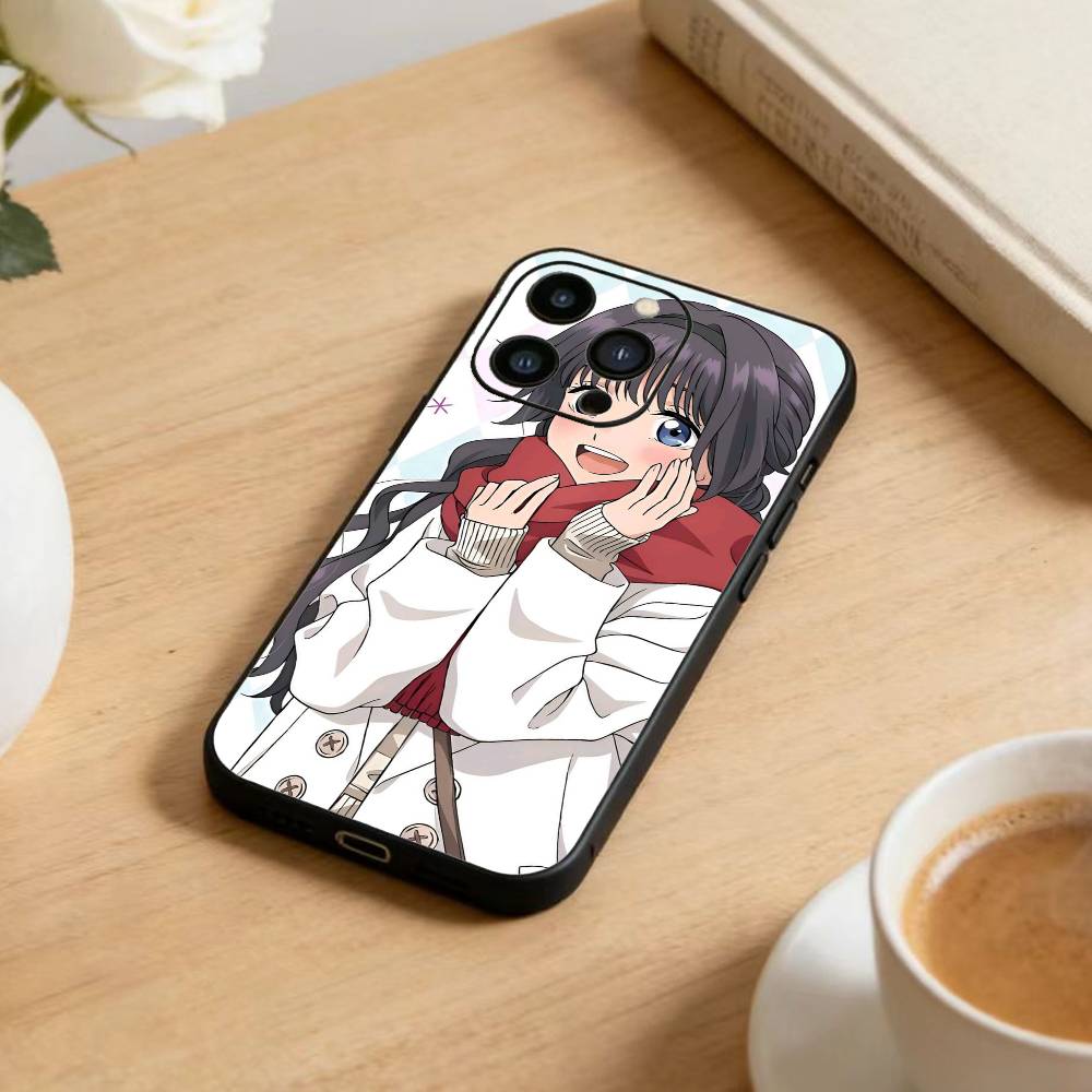 Чехол для телефона Rintaro Tsumugi K-Kaoruko Waguri для iPhone 17 16 15 14 13 12 Max Plus Силиконовый Черный Чехол