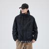 American Trendy Brand Hooded Tooling Jacket Men'S Loose Casual Function Outdoor Windproof Mountain Jacket