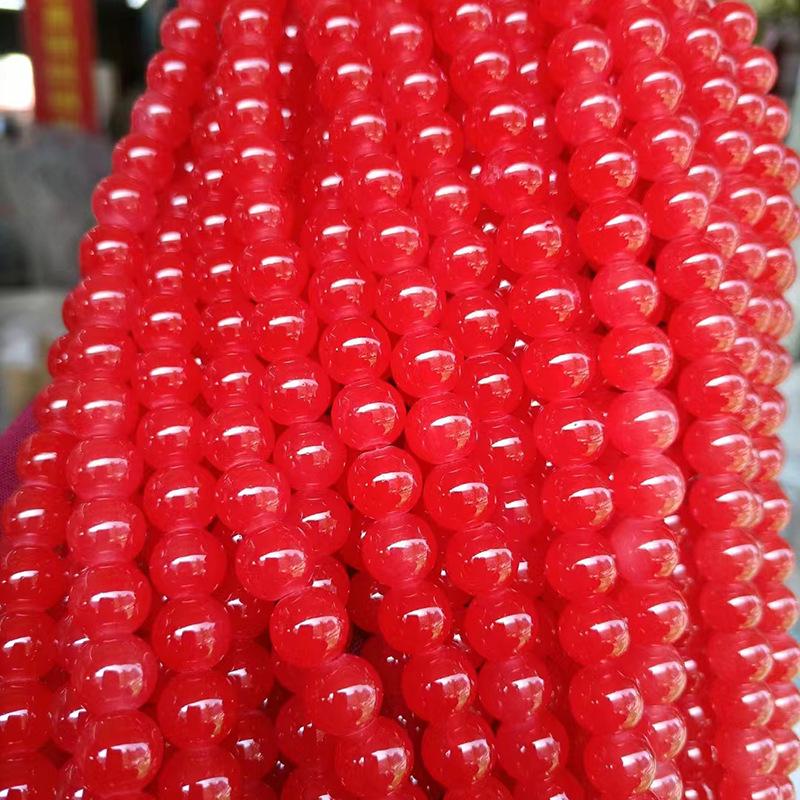 DIY цветные хрустальные стеклянные имитационные нефритовые бусины для аксессуаров ручной работы