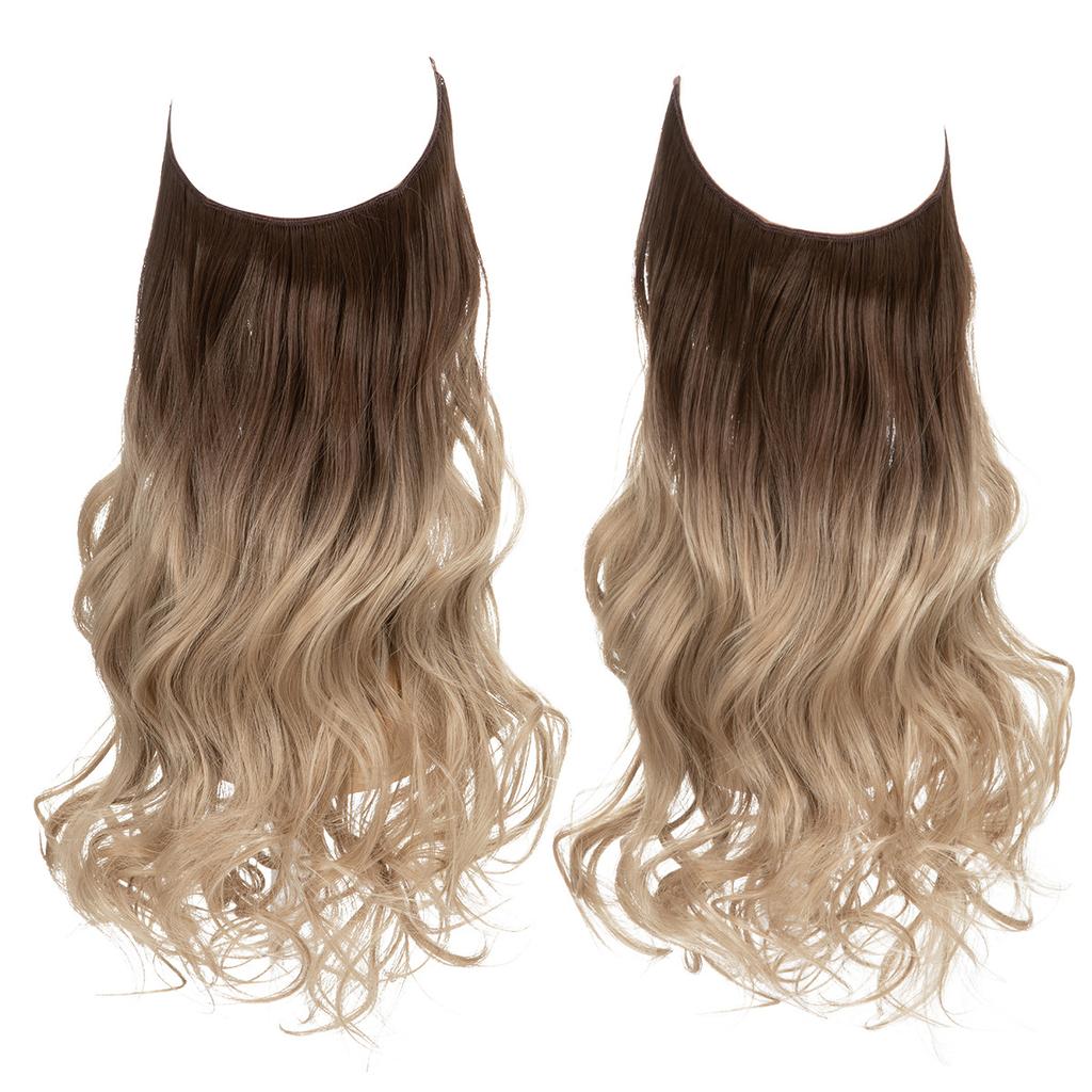 Wigs Have A Large Amount Of Hair, U-Shaped Hair Extensions, Women'S Fishing Line Wigs, Invisible Natural Long Curly Hair