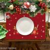 4pcs/6pcs Placemats Suitable for Holiday Table Decor - Elegant Hot Cocoa & Xmas Print Rectangular Table for Dining, Weddings, Banquets, Parties, Xmas