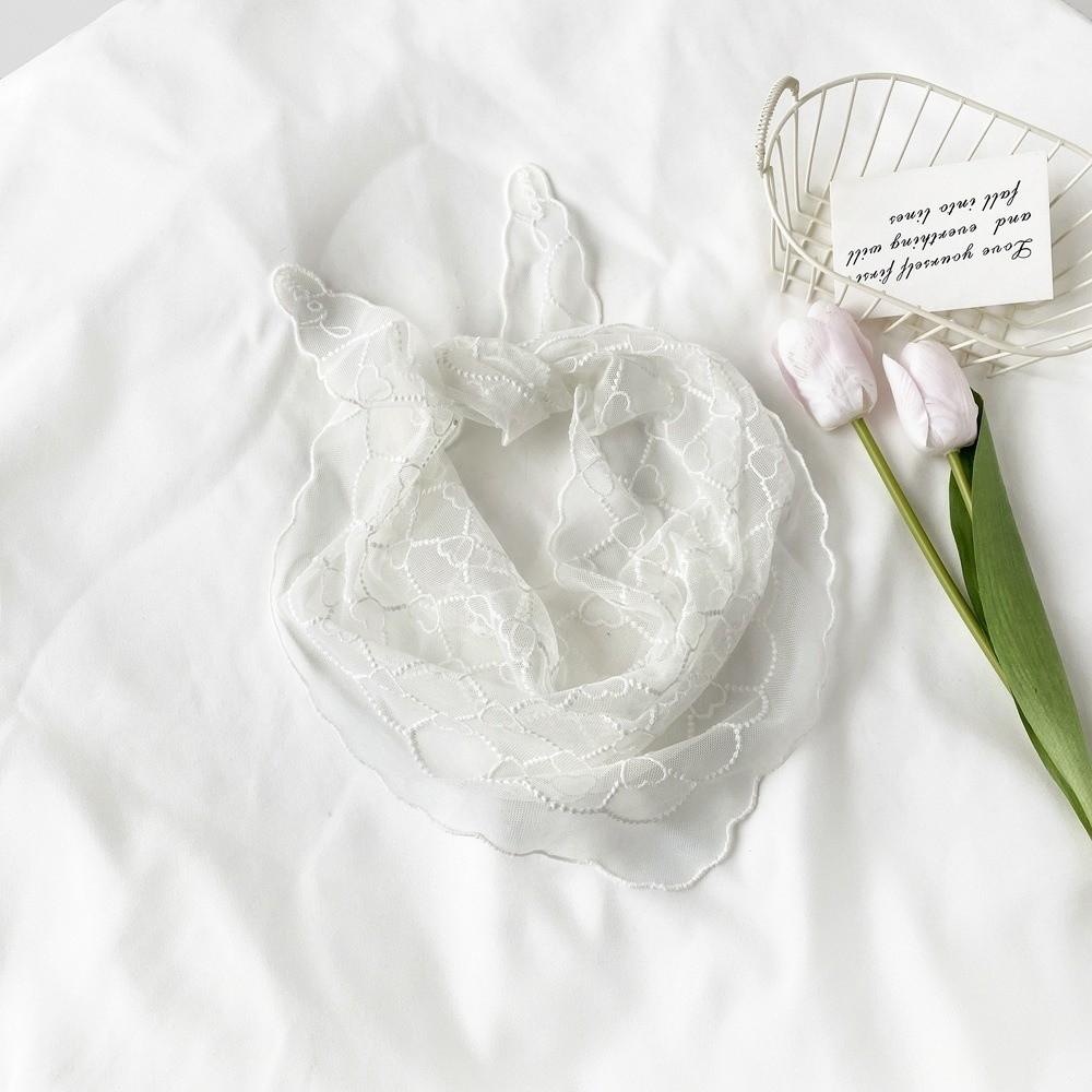 Vintage Lace Flower Hair Scarf Cute Sweet Headscarf Casual Headband  Photography