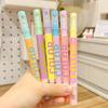 6Pcs/Set Stackable Color Marker Pen Plastic Color Painting Pen Double-ended Highlighter  Diary