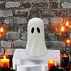 Хэллоуинская фигурка призрака Жуткая маленькая белая статуэтка призрака Смола Настольное украшение для Хэллоуина Домашний декор полки стола в помещении