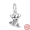 New Panda Owl Unicorn Lucky Cat Dog Lion Elephant Animal Beads Fit Charm Bracelet Women 925 Silver Jewelry