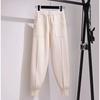 Women Pants Autumn and Winter Black Casual Knitted Pants Loose Elastic Nine Points Harlan Radish Pencil Pants