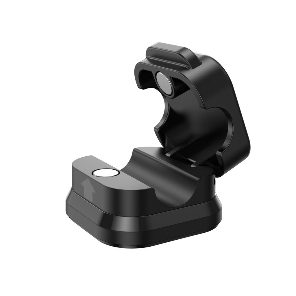 Magnetic cable and wire organizer holder, black - set of 3