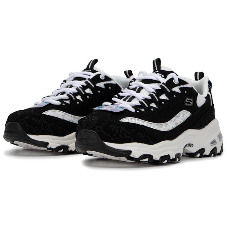 Skechers DLites 1.0 'Black White' Women's 896085-BKW
