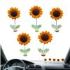 Sunflower Car Decoration, Dancing Sunflower - Cute Sunflower Decoration Bobblehead 5 Pcs Cute Sunflower