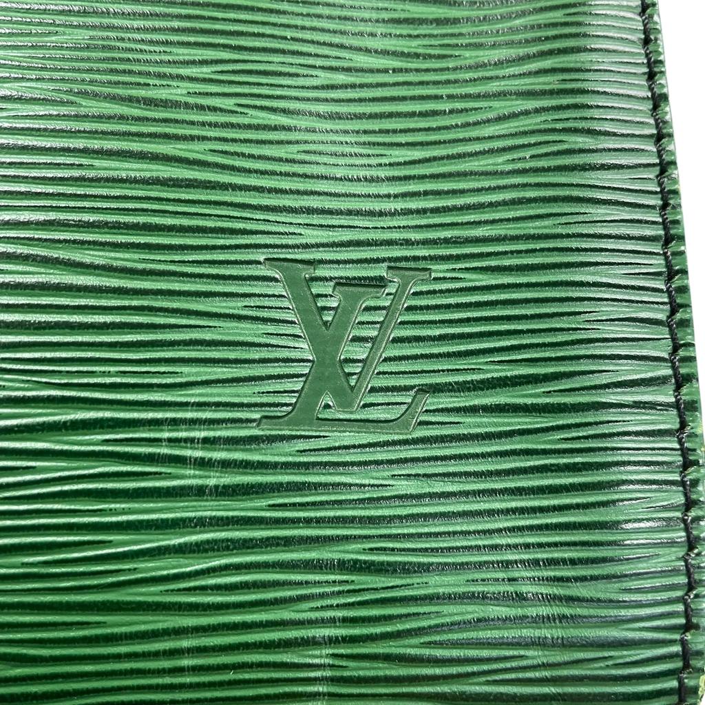 Подержанная сумка Boston Louis Vuitton Epi Speedy 25 M43014 из кожи Epi зеленого цвета, оригинал 1214