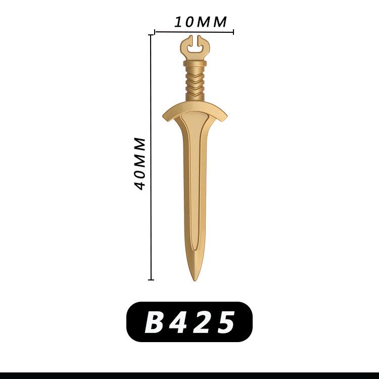 Минифигурка средневекового рыцаря: Фонтан, Рапира, Совместимый с кубиками LEGO