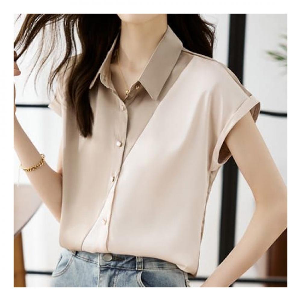 Navava Unisex Vintage Tutu Color Block Cap Sleeve Shirt Nb2198