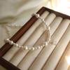 French Luxury Bubble Cube Sugar Pearl Necklace Women Ins Dainty Premium Clavicle Chain Niche Design Elegant Fashion Jewelry Gift
