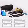 Kapvoe Cycling Glasses Road Bike Goggles Day and Night Dual-Use Color-Changing Myopia Glasses Windproof for Men and Women