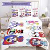 Digital Circus Bedding Set Breathable Duvet Cover with Pillowcases Decorative Bed Linen for Bedroom Home Decoration Birthday Gift