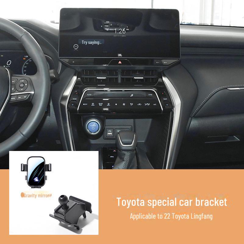 «Автомобильный держатель телефона для Toyota Camry, Corolla, Ralink, RAV4, Rongfang — горизонтальный экран, бесшумная конструкция»