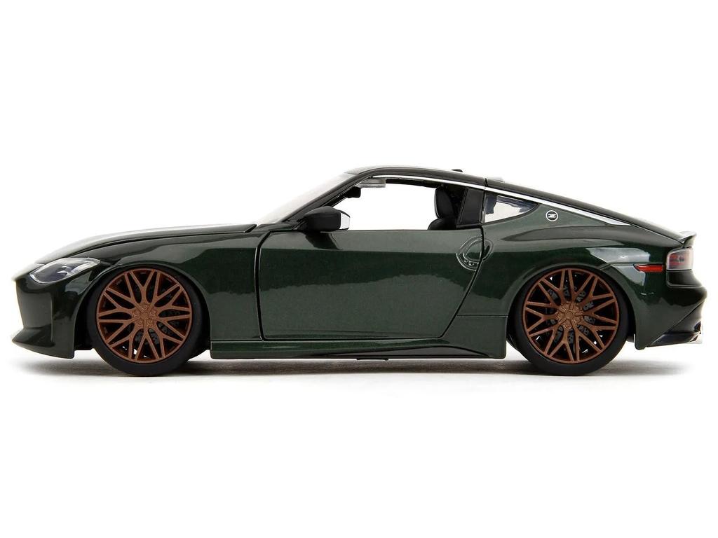 JADA TOYS Fast Furious Nissan Z 2023 Green X Nissan Mini Car 34791 1/24 & F&F [Предмет]