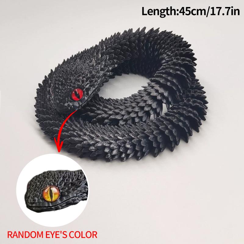 3D-печатный Змеиный Дракон 3D-печатные Фигурки Новогоднее Украшение Традиционное Настольное Украшение 3D-игрушки Подарки на Новый год 2025