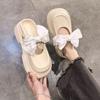 Fashion Versatile Casual Sandals Bow Beach Cool Slippers Women 2025 New Summer Wear Thick-soled Cool Slippers Women