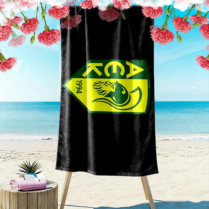 AEK Larnaca Print Beach Towel, Large Soft Quick Dry Towel for Beach Camping Swimming