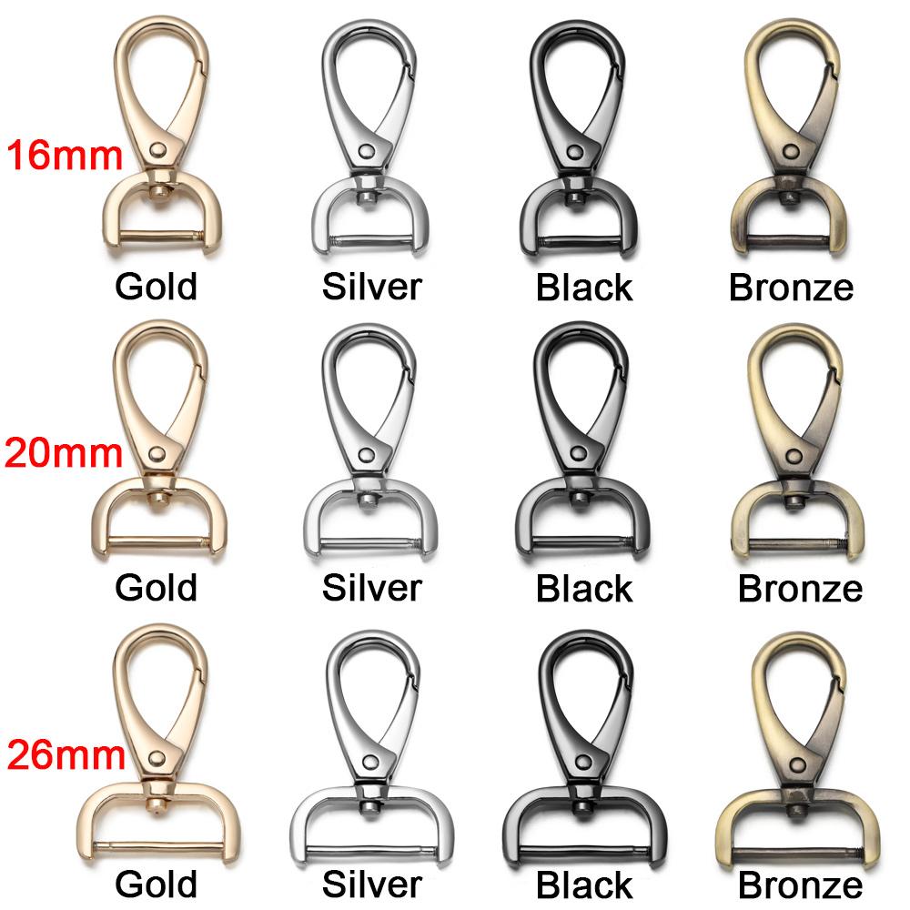 Keychain Webbing Buckle Leather Strap Buckles Trigger Clips Detachable Snap Hook Pet Leash Hooks